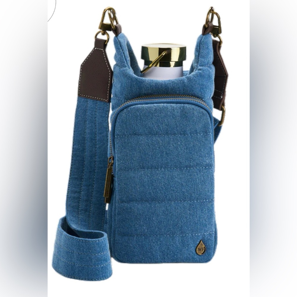 Wanderfull HydroBag in Denim Canvas with Vegan Leather Strap NWT